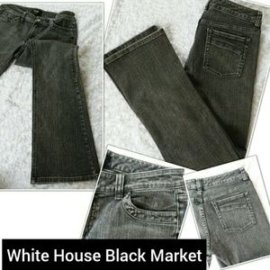 ✔6R WHBM Blanc Black Wash Jeans